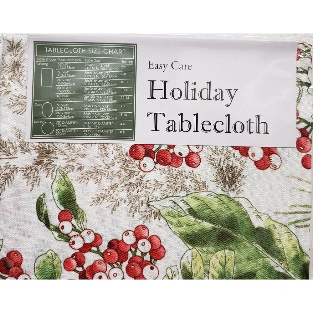 Printed Fabric Tablecloth 60